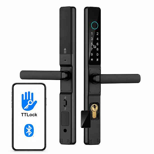 Elektronická klika na dveře TTLock s kódem otisku prstu Rfid Pz 72 mm