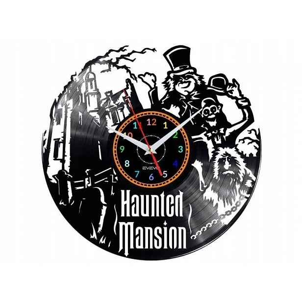 Haunted Mansion Dekorativní Nástěnné Hodiny Moderní Vinylová Deska Vinyl N