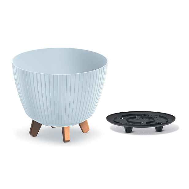 Prosperplast Plastový květináč LAMIAL světle šedý, varianta 28,8 cm