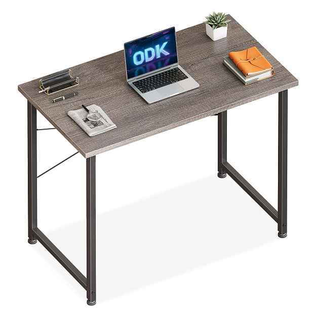 Psací stůl Odk Malý šedý 100x48 cm Stůl s prostorem pro Notebook