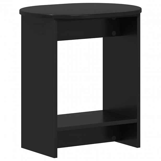 vidaXL Boční stůl Černá 50 x 39,5 x 55 cm Kompozitní dřevo