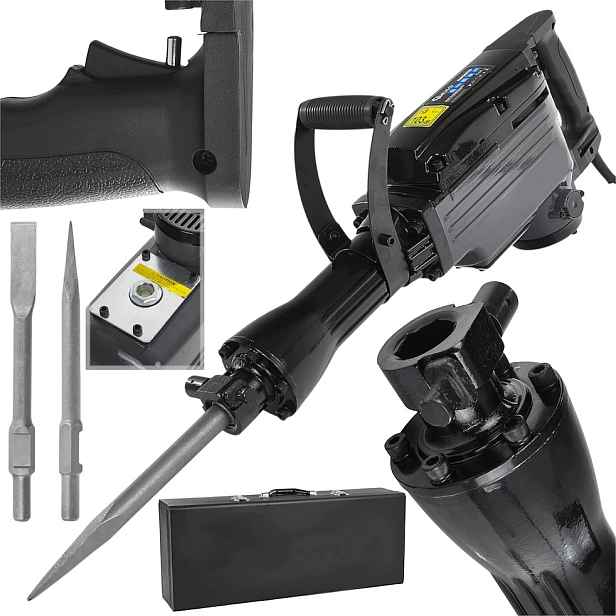 Bourací Kladivo 1200W 45J HEX30 Chlazené Olejem Dláto