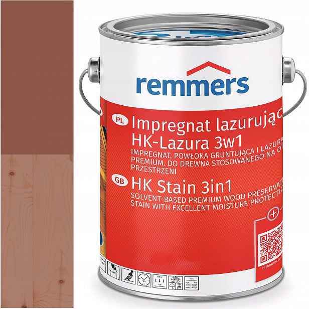 Remmers HK-Lasur Ochranná lazura na dřevo Ral 8004 Hnědá Měď 10L