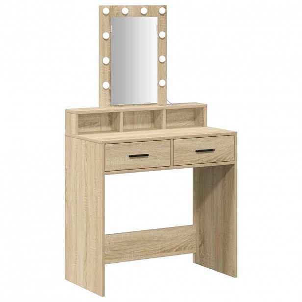vidaXL Kosmetický stůl Hnědá 79 x 41 x 140 cm Kompozitní dřevo