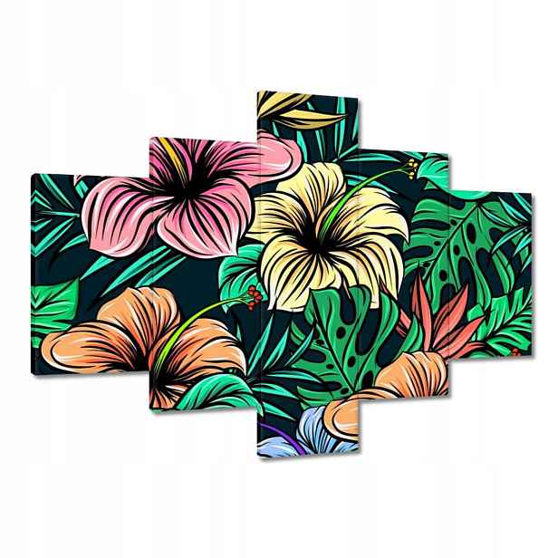Obrazy 100x70 Monstera Zelený list
