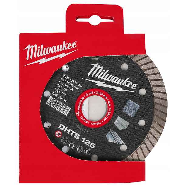 Diamantový kotouč pro řezání gresových dlaždic 125 x 22,2 mm Dhts Milwaukee