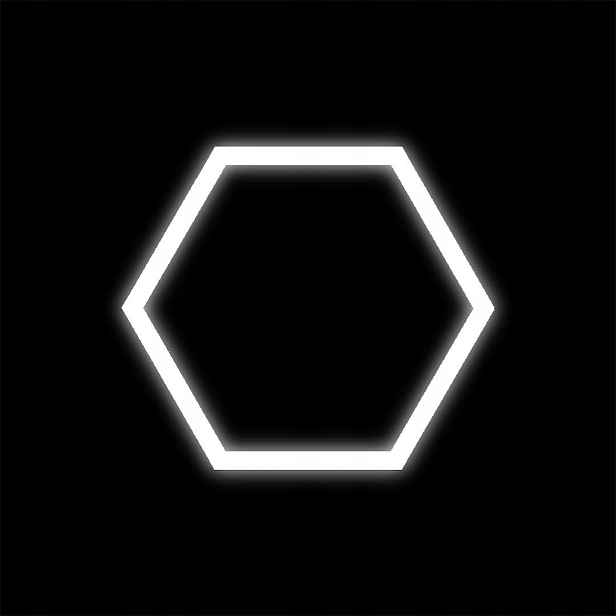 Led stropní panel bílý 6500K 92x79 Cm garážový servis Hexagon 1 42W