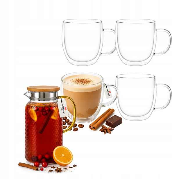 Sada Bergman – džbán 1,3 l 4 termosklenice 350 ml