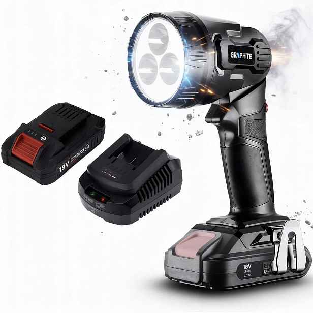 Graphite Lampa Energy+ 18V 58G007 Akumulátor 4AH Napájecí Zdroj Sada