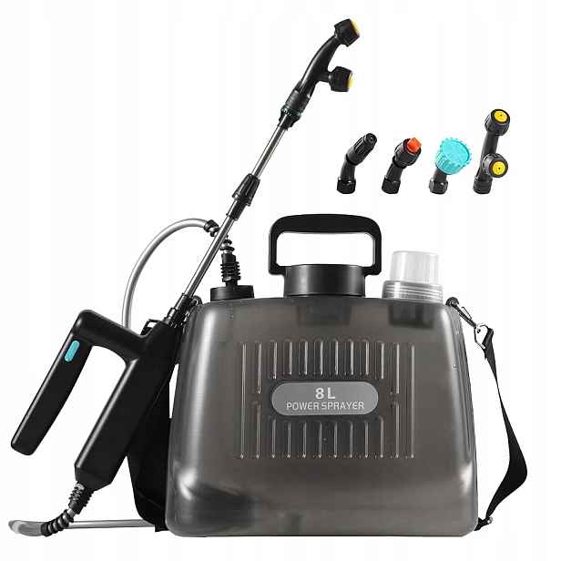 Akumulátorový Postřikovač 8 L Pistole 32 CM Lanka S Tryskami