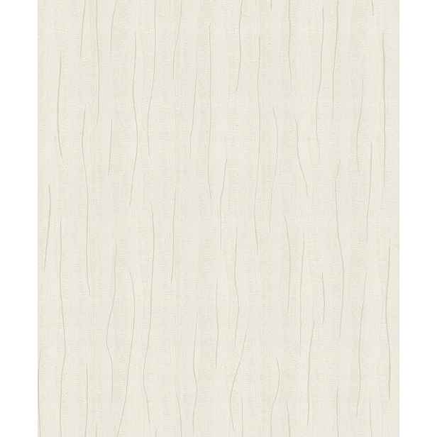 Béžová vinylová tapeta s elegantním ornamentem