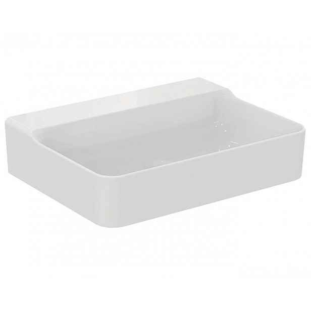 Ideal Standard Conca Ceram - Umyvadlo 60x45 cm, bez přepadu, bez otvoru pro baterii, bílá T379201