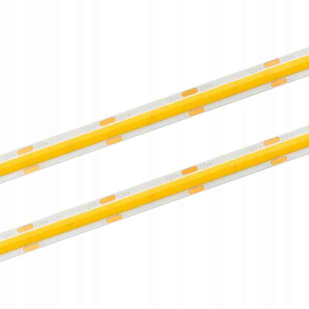 Led pásek Cob 480 Smd 4000K 12V 8mm Silný 11W/m Velká role 50 m