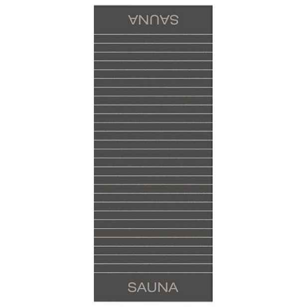 Plážový ručník Balance Sauna 80x200 antracitový froté 500 g/m2 Cawoe