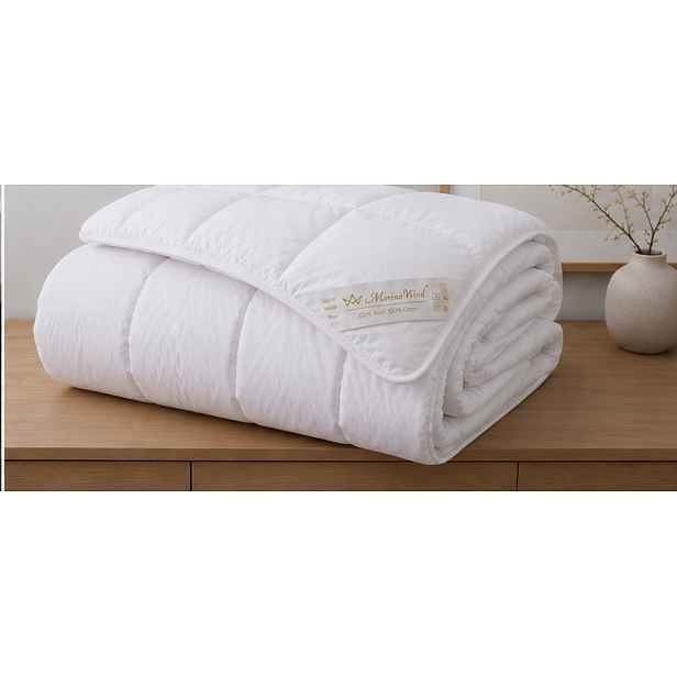 Přírodní Vlněná Přikrývka 500G 160x200 100% bavlna Merino Wool