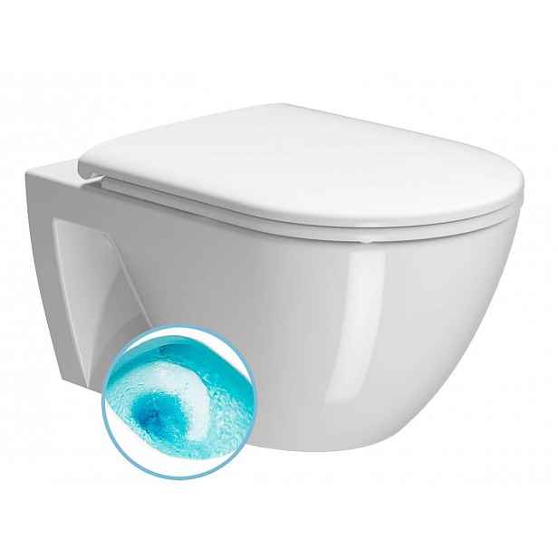 Sapho GSI Pura - Závěsné WC, Swirlflush, ExtraGlaze, bílá 880711