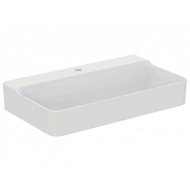 Ideal Standard Conca Ceram - Umyvadlo 80x45 cm, bez přepadu, otvor pro baterii, bílá T379501