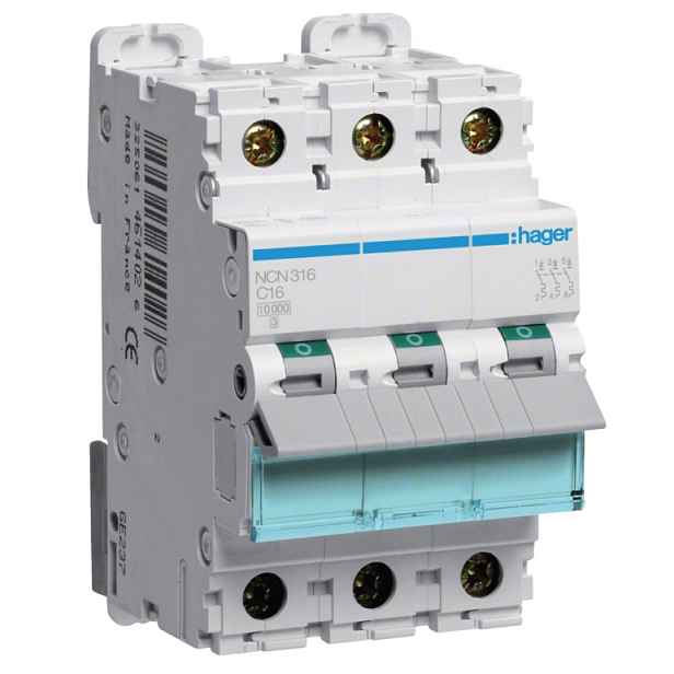 Jistič Hager NCN316 10 kA C 16 A