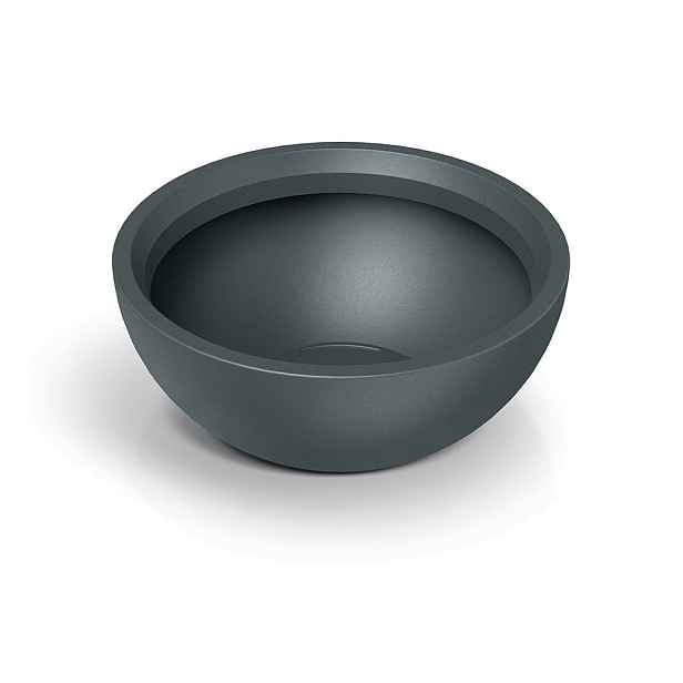 Prosperplast Plastový květináč MOLIOS BOWLS grafitový, varianta 78 cm