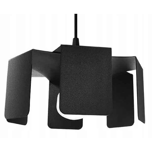 Sollux Závěsná lampa kovová černá moderní do jídelny nad stůl ostrov