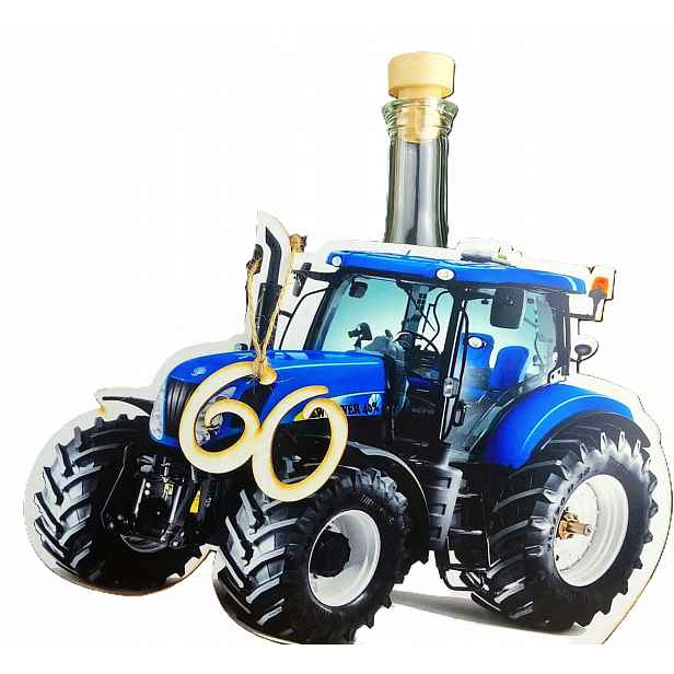 Dárek k 60. narozeninám pro farmáře Traktor Karafa Skleničky Sada