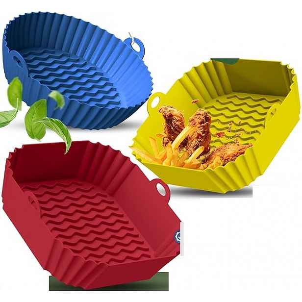 3X Silikonová Forma 3,7 L Airfryer, Možnost Mytí V Myčce Bez Použití Bpa