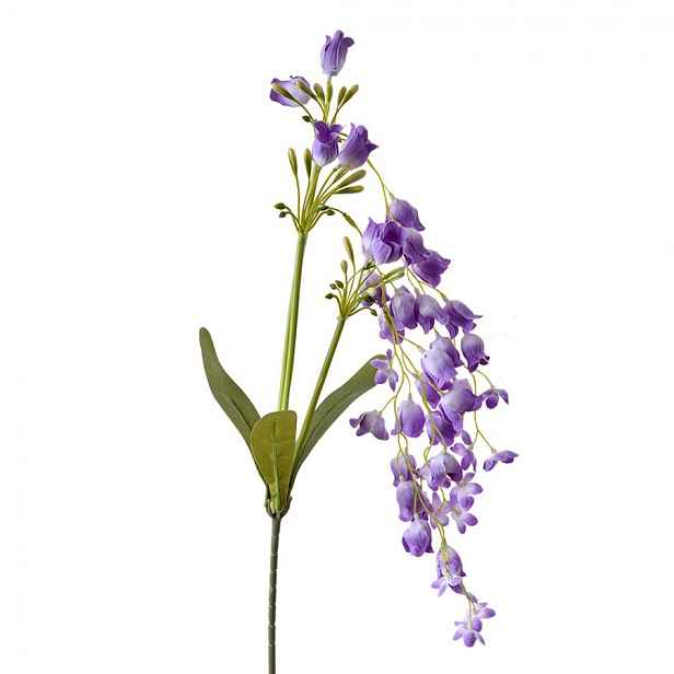 Dekorace fialová umělá květina zvonek Bells Bouquet - 15*6*80 cm Clayre & Eef