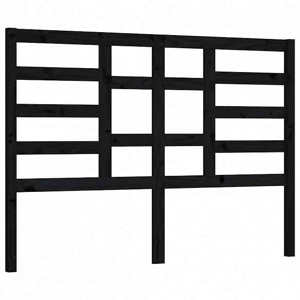 vidaXL Čelo postele černé 166 x 4 x 104 cm masivní borovice