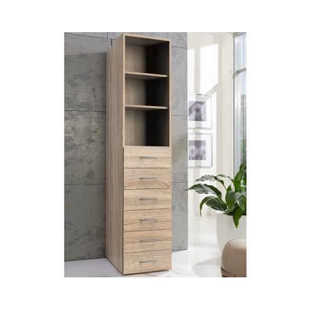 Regál se zásuvkami Multiraum, 40 cm, dub sonoma