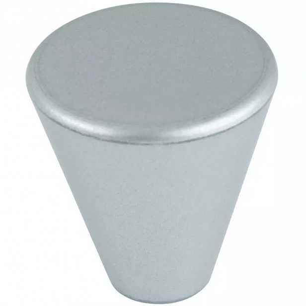 Nábytková knopka o 23 mm plast stříbrná