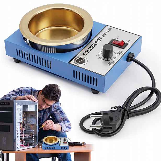 Pájecí Kelímek 100 MM 300 W 200-450 °C 1200 G Pro Ohřívání Tavení Cínu