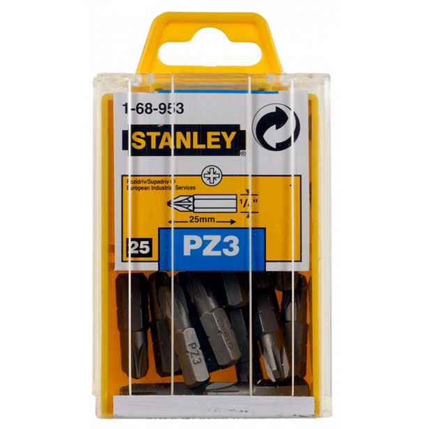 Stanley - Sada bitů PZ3, 25 ks 1-68-953