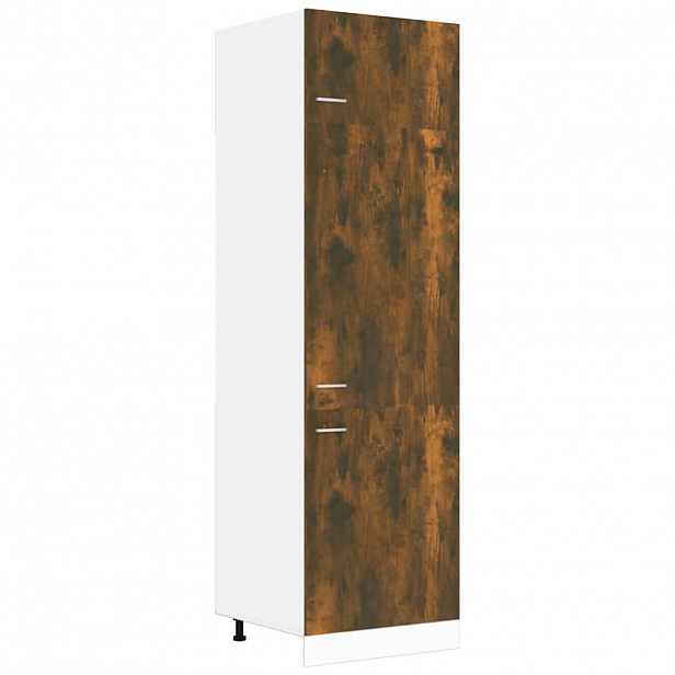 vidaXL Lednička "Lyon" kouřový dub 60 x 57 x 207 cm, dřevěné