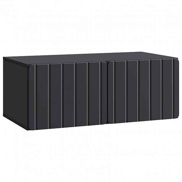 vidaXL Nástěnná TV skříň 78,5 x 41 x 30 cm Černá Kompozitní dřevo
