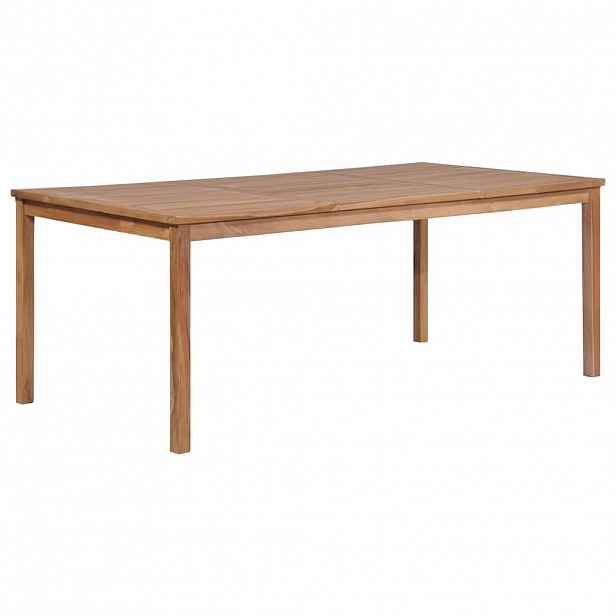 vidaXL Zahradní stůl 200 x 100 x 77 cm masivní teakové dřevo