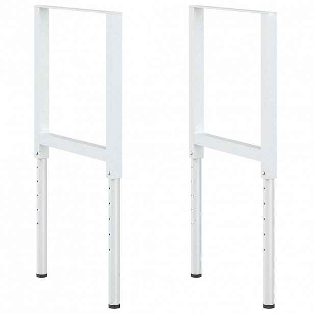 vidaXL Nastavitelné rámy pracovního stolu 2 ks kov 55 x (69–95,5) cm