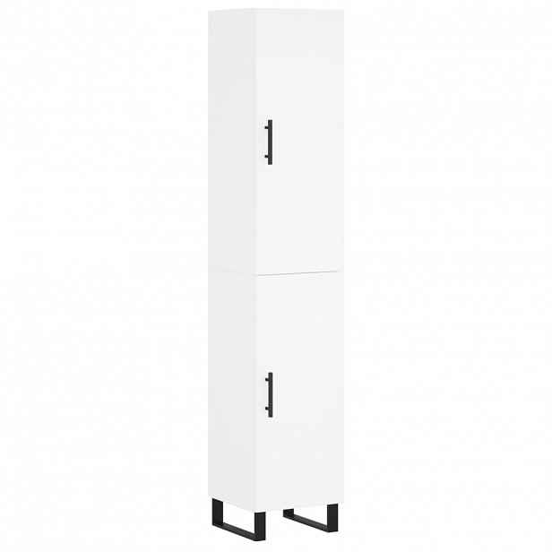 vidaXL Skříň highboard bílá 34,5 x 34 x 180 cm kompozitní dřevo