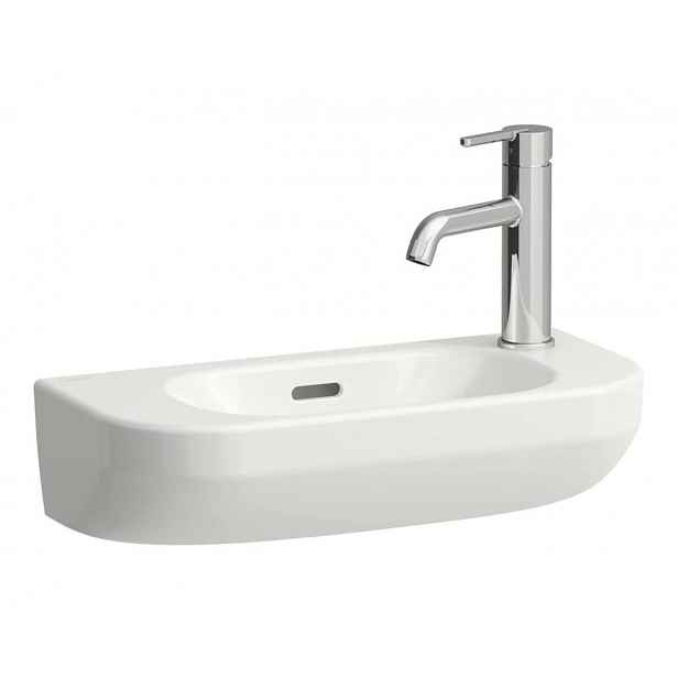 Laufen Lua - Umývátko 50x23 cm, s přepadem, otvor pro baterii vpravo, LCC, bílá H8150824001061