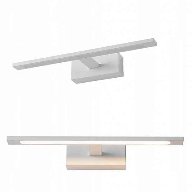 Nástěnné svítidlo nad zrcadlo do koupelny Elgidia 12W Led IP44 bílé WL0122-S-WH Yaskr