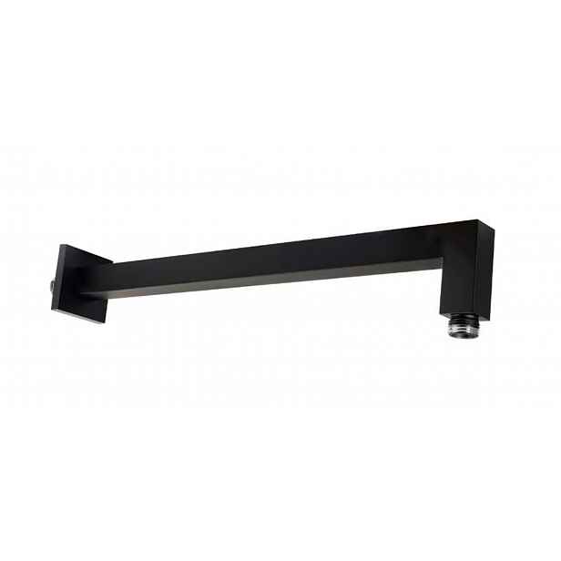 Paffoni Ringo West - Sprchové rameno SQUARE, délka 40 cm, matná černá ZSOF063NO