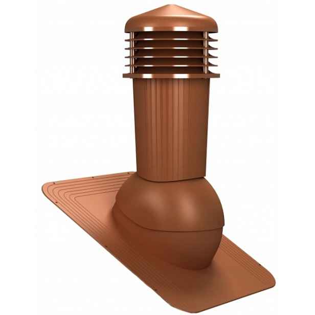 Větrací Komín fi 125 s odtokem kondenzátu pod papoušek nebo asfaltový šindel