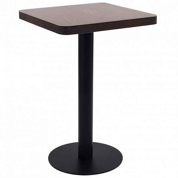 vidaXL Bistro stolek tmavě hnědý 50 x 50 cm MDF