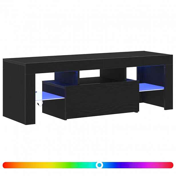 vidaXL Televizní skříň 120 x 35 x 40 cm Černý dub Kompozitní dřevo