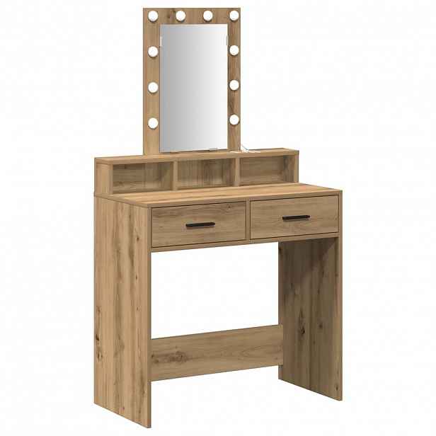 vidaXL Kosmetický stůl Hnědá 79 x 41 x 140 cm Kompozitní dřevo