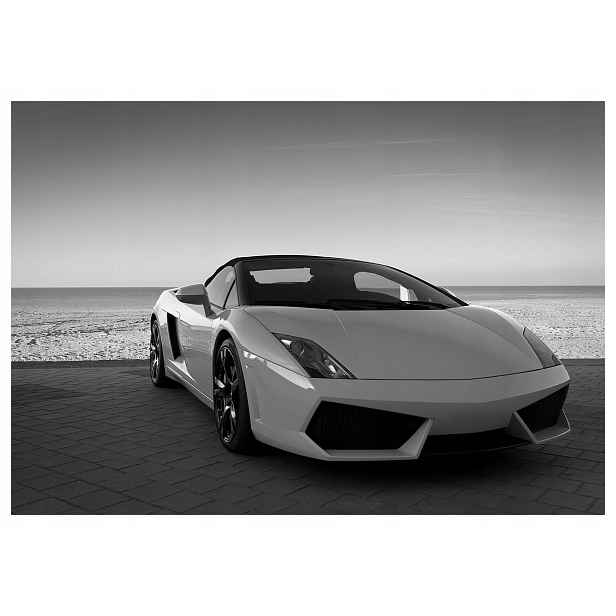 Fototapeta Lamborghini styl rychlost sen na pobřeží 416x290 lepidlo