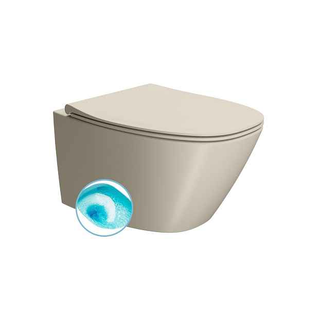 GSI MODO závěsná WC mísa, Swirlflush, 37x54cm, creta dual-mat