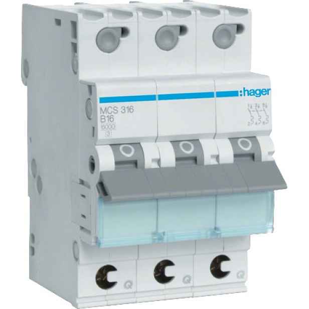 Jistič bezšroubový Hager MCS320 6 kA C 20 A