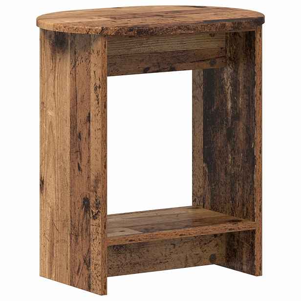 vidaXL Boční stůl Staré dřevo 50 x 39,5 x 55 cm Kompozitní dřevo