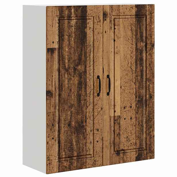 vidaXL Nástěnná skříňka PORTO Staré dřevo 80 x 31 x 100 cm