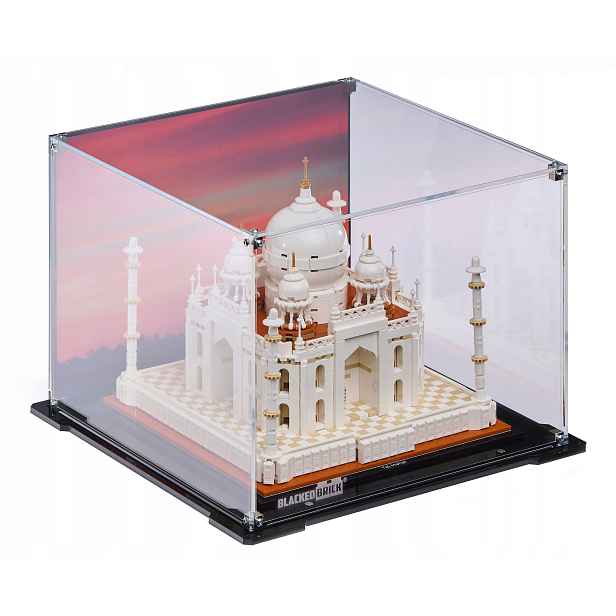 Vitrína s pozadím Blacked Brick pro Lego 21056 Architecture Taj Mahal
